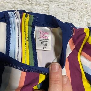 Ruffle Butts Striped Swimsuit